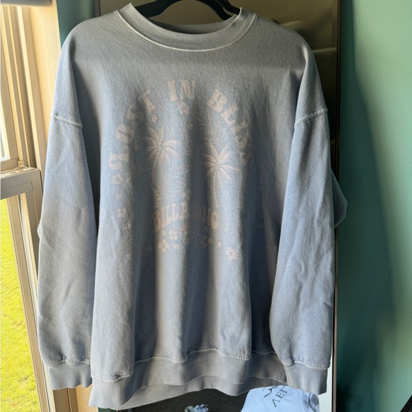 Billabong Tops - Periwinkle Billabong Oversized Crewneck